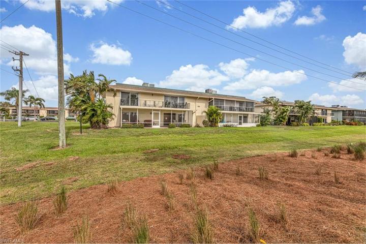 Rear view of condo
