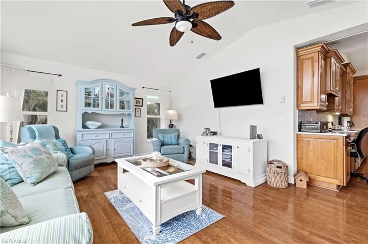 family room just off of the kitchen