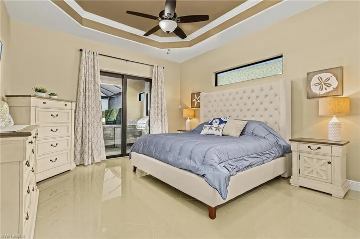 Master Bedroom with slider access to Lanai