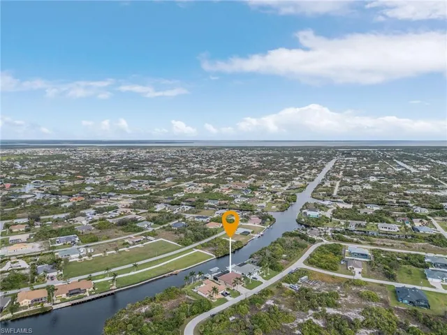 Drone view to the coastline.