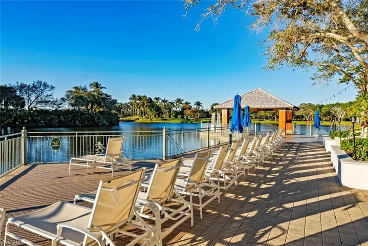 The deck at the club