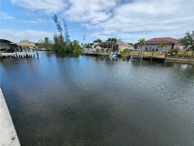 Canal with boat access to the Gulf of America / Mexico