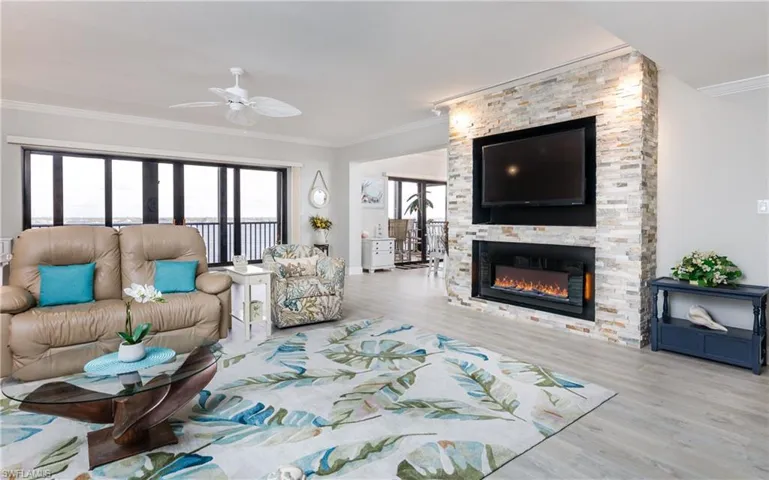 Living Room with Fireplace