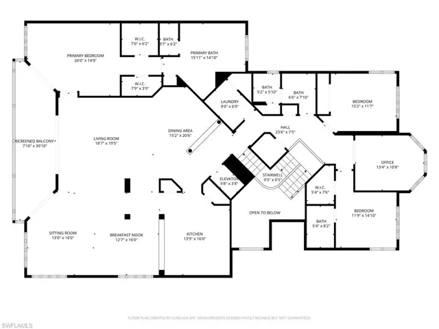 View of floor plan / room layout