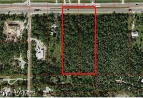 Map / location with property parcel outlined