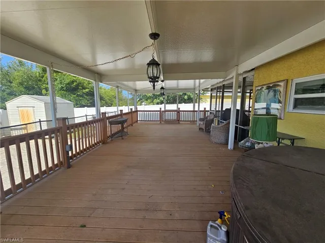 View of deck