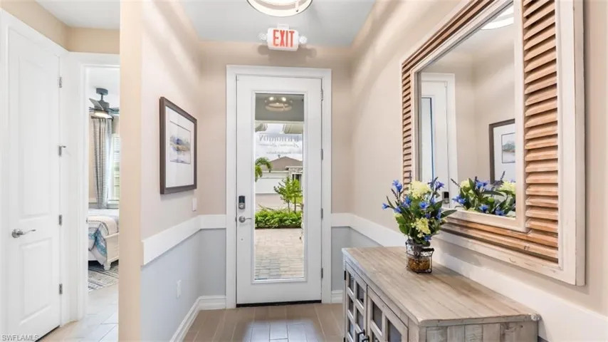 Wood-finish flooring throughout