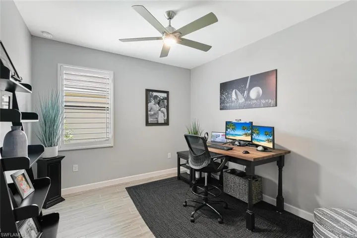 Bedroom #3  being used as an office
