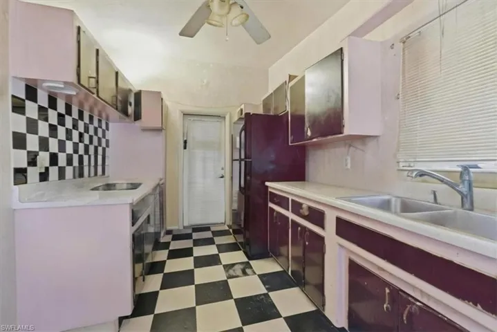 Kitchen with items removed