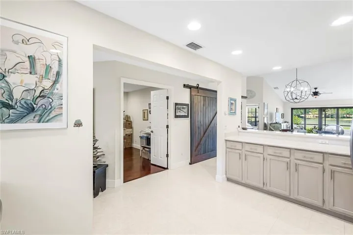 Kitchen/den/laundry