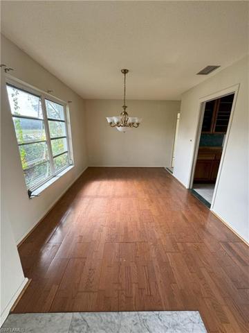 Looking into dining room