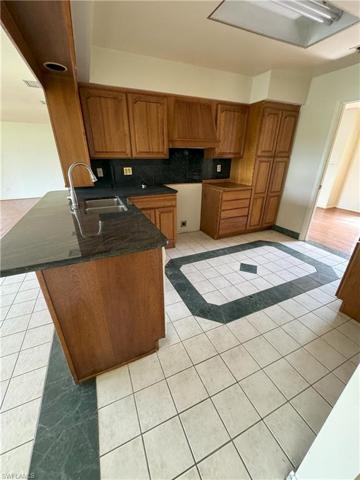 Looking into kitchen