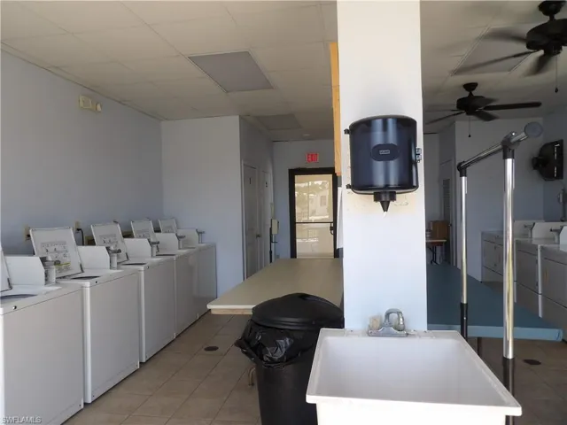 Community laundry area