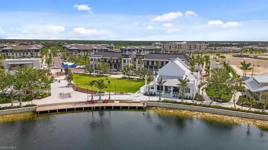 Bird's eye view of a large body of water