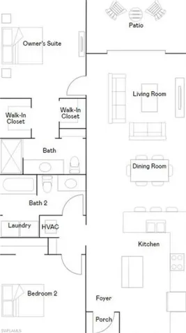 View of room layout