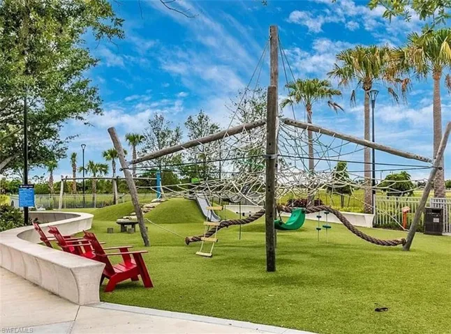 View of community jungle gym