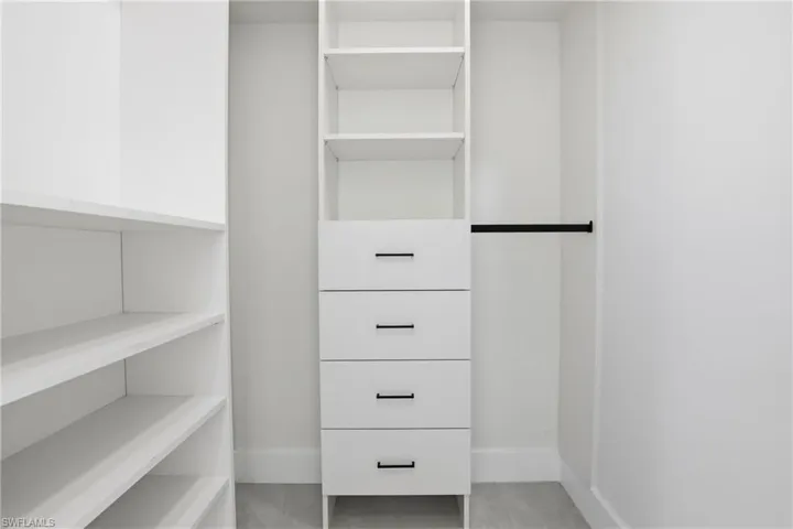 View of spacious closet