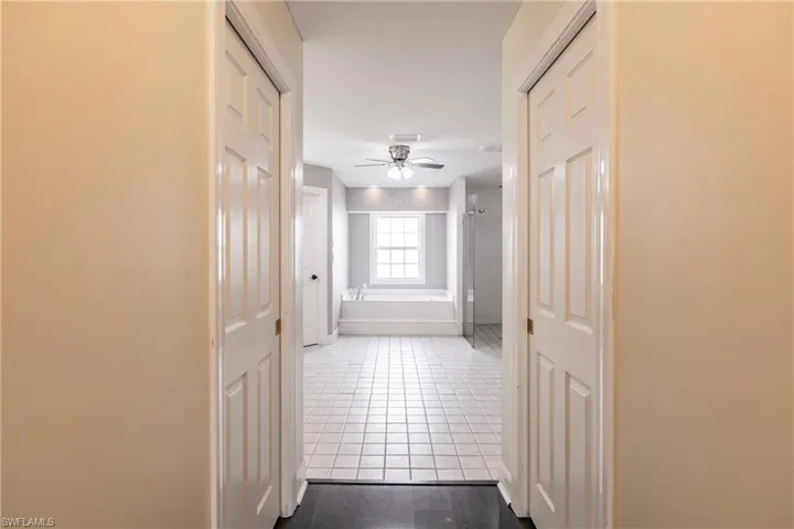 Hall featuring wood-type flooring