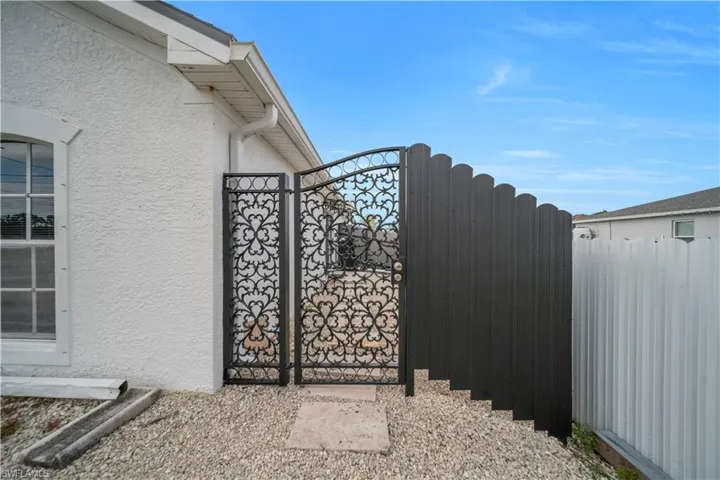 View of gate