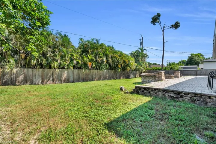 View of yard with a patio