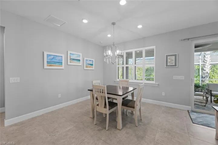 Additional dining/ flex area in great room