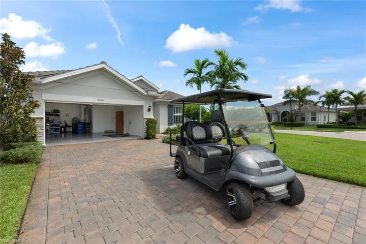 Golf cart comes with home