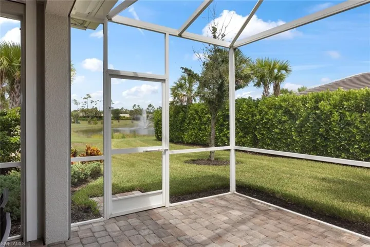 Enjoy the private view from the lanai