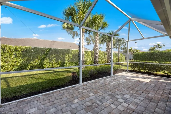 Private back yard