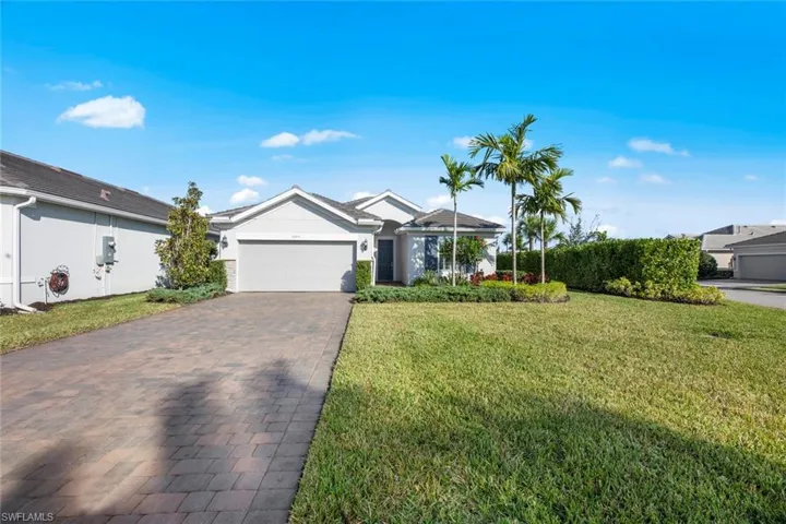 Extra long paver driveway