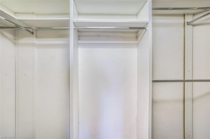View of spacious closet