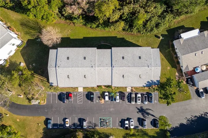 Birds eye view of property