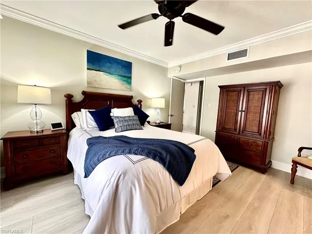 A different angle for the master bedroom showing the enlarged area and roominess of the space