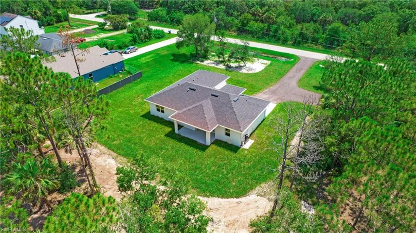 View from above of property
