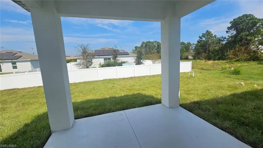 View of yard featuring a patio