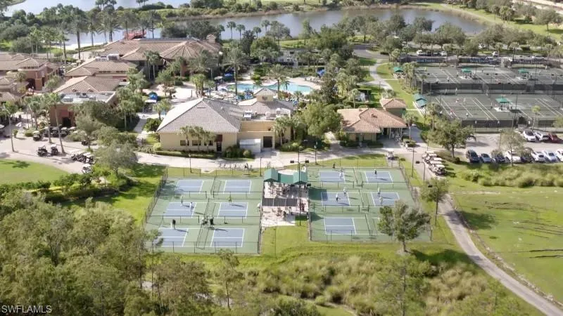 Aerial overview of property's location featuring a large body of water