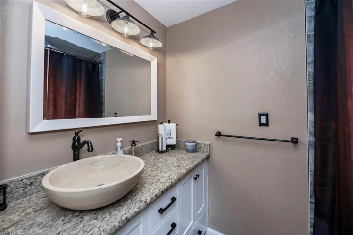 Bathroom featuring vanity