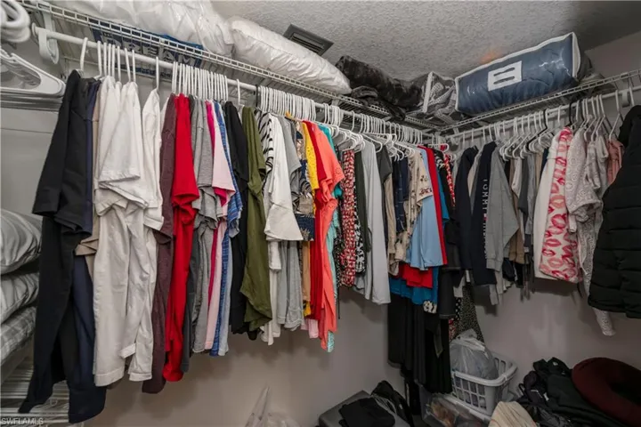 View of spacious closet