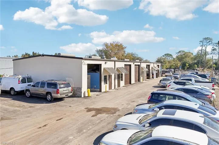View of uncovered parking lot