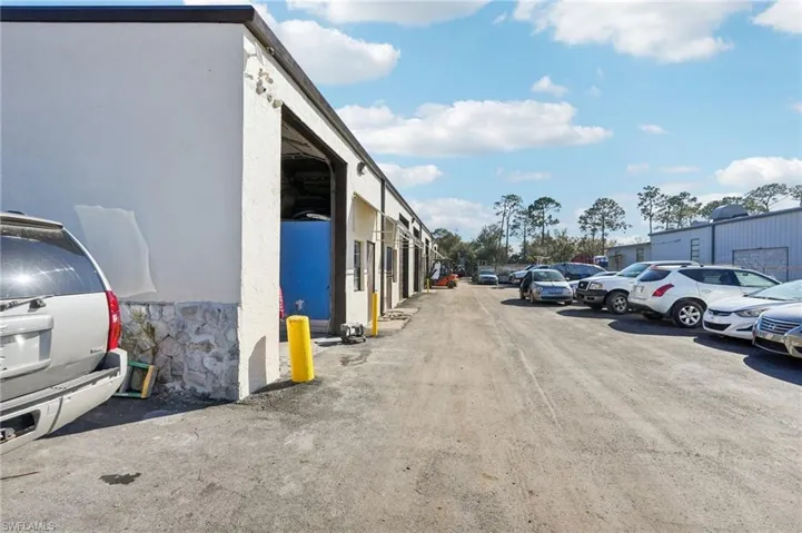 View of uncovered parking lot