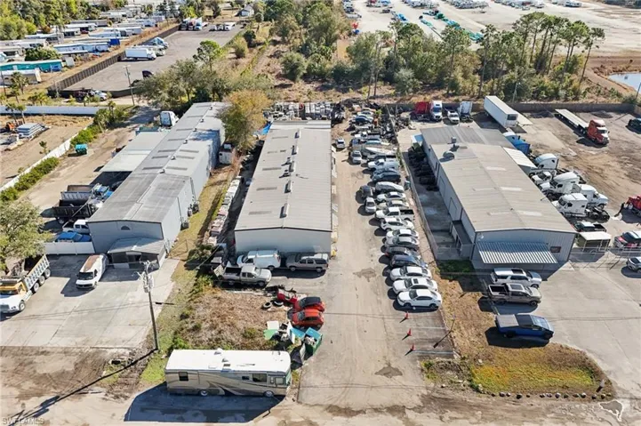 Bird's eye view of industrial structures