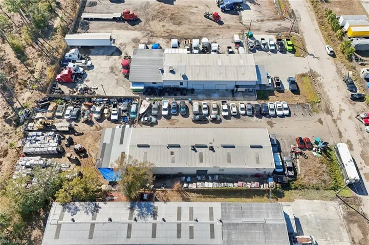 Bird's eye view of industrial structures