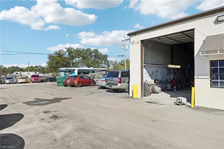 View of uncovered parking lot