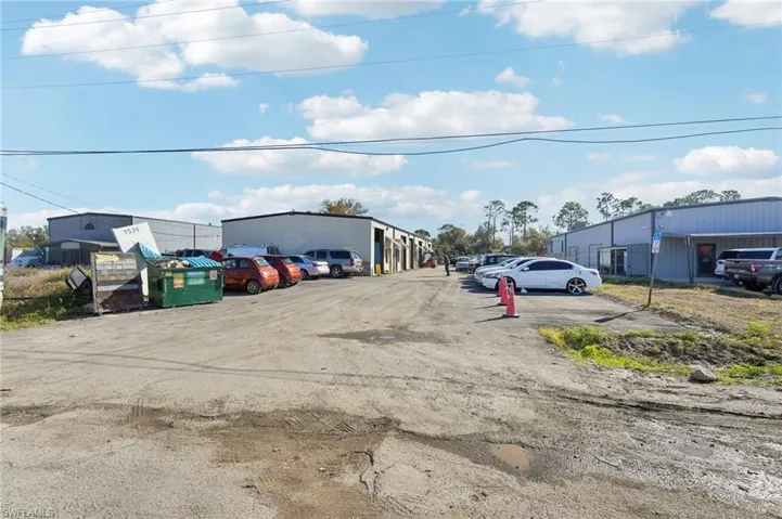 View of uncovered parking lot