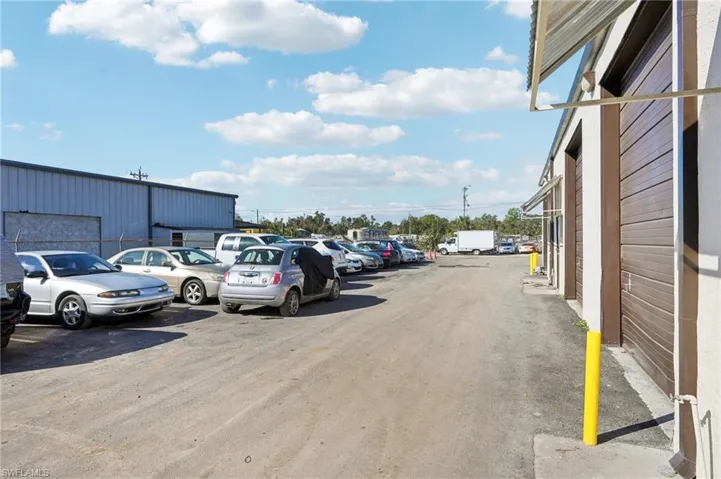 View of uncovered parking lot