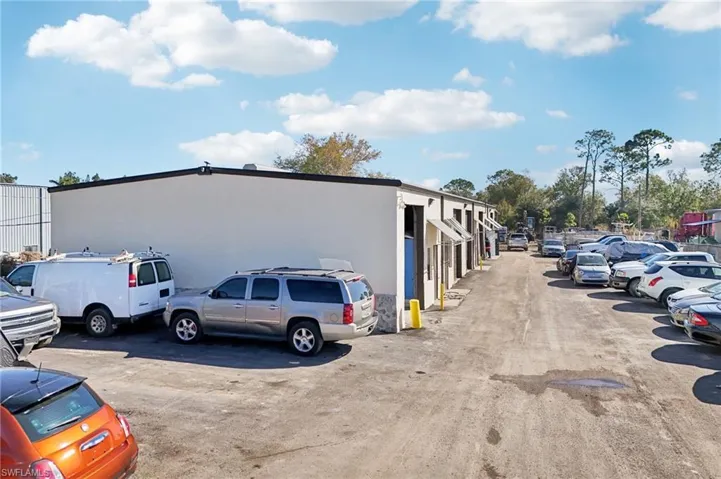 View of uncovered parking lot