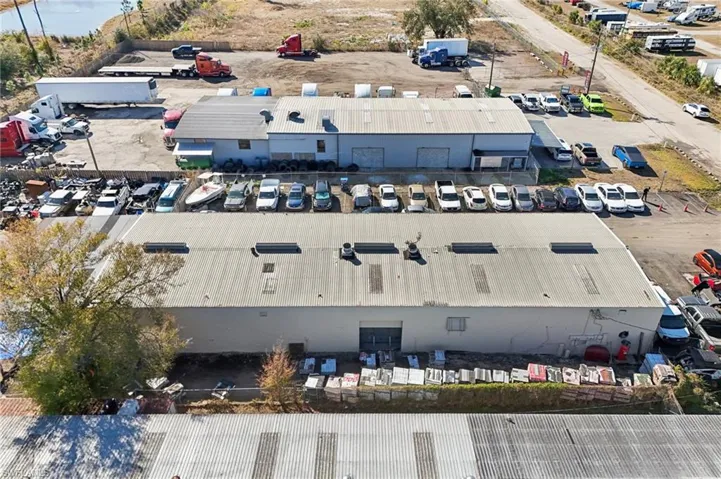 Drone / aerial view of an industrial area