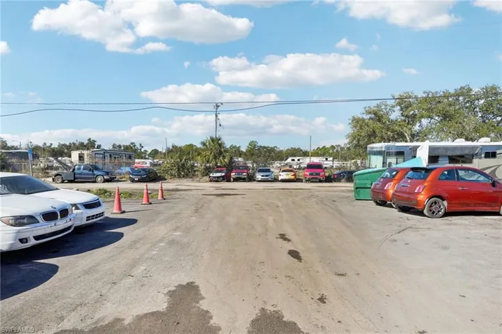 View of uncovered parking lot
