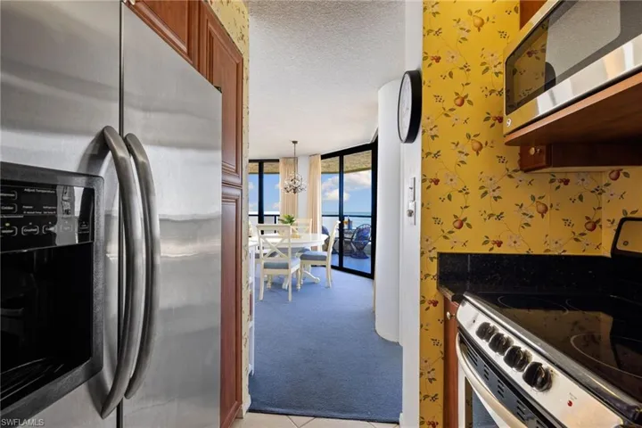 Kitchen featuring appliances with stainless steel finishes