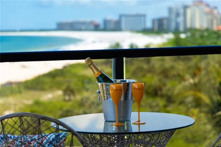 The Beach & Gulf view throughout the wrap around balcony!