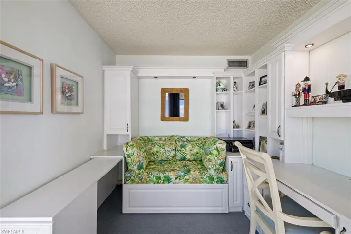 Office with beachview and built-in study area
